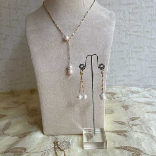 1 Gram Gold Freshwater Pearl Set