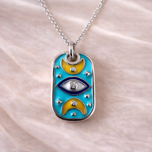 Elegant Evil Eye Pendant