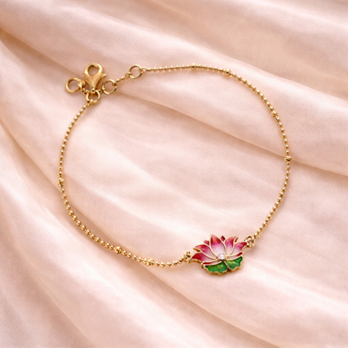 Lotus Gold Bracelet