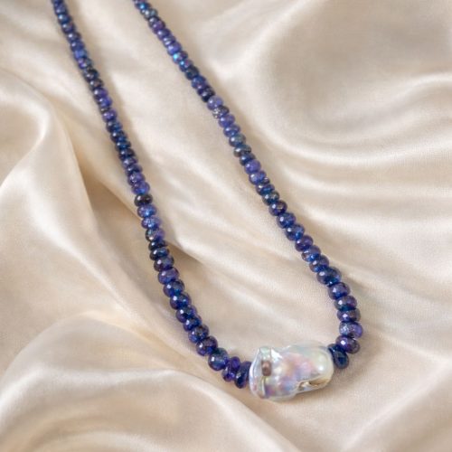 Amara Tanzanite Baroque Necklace