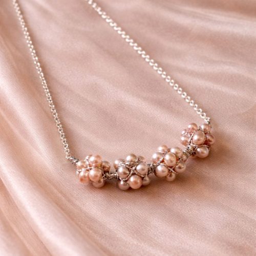 Floral Freshwater Balls Necklace