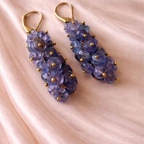 Tanzanite Grape Earrings