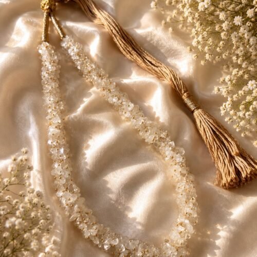 Clear Quartz Kantha Necklace