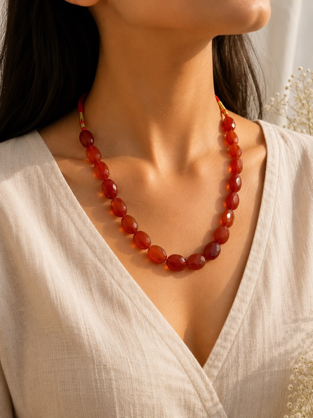 Carnelian Tumble Necklace - Image 2