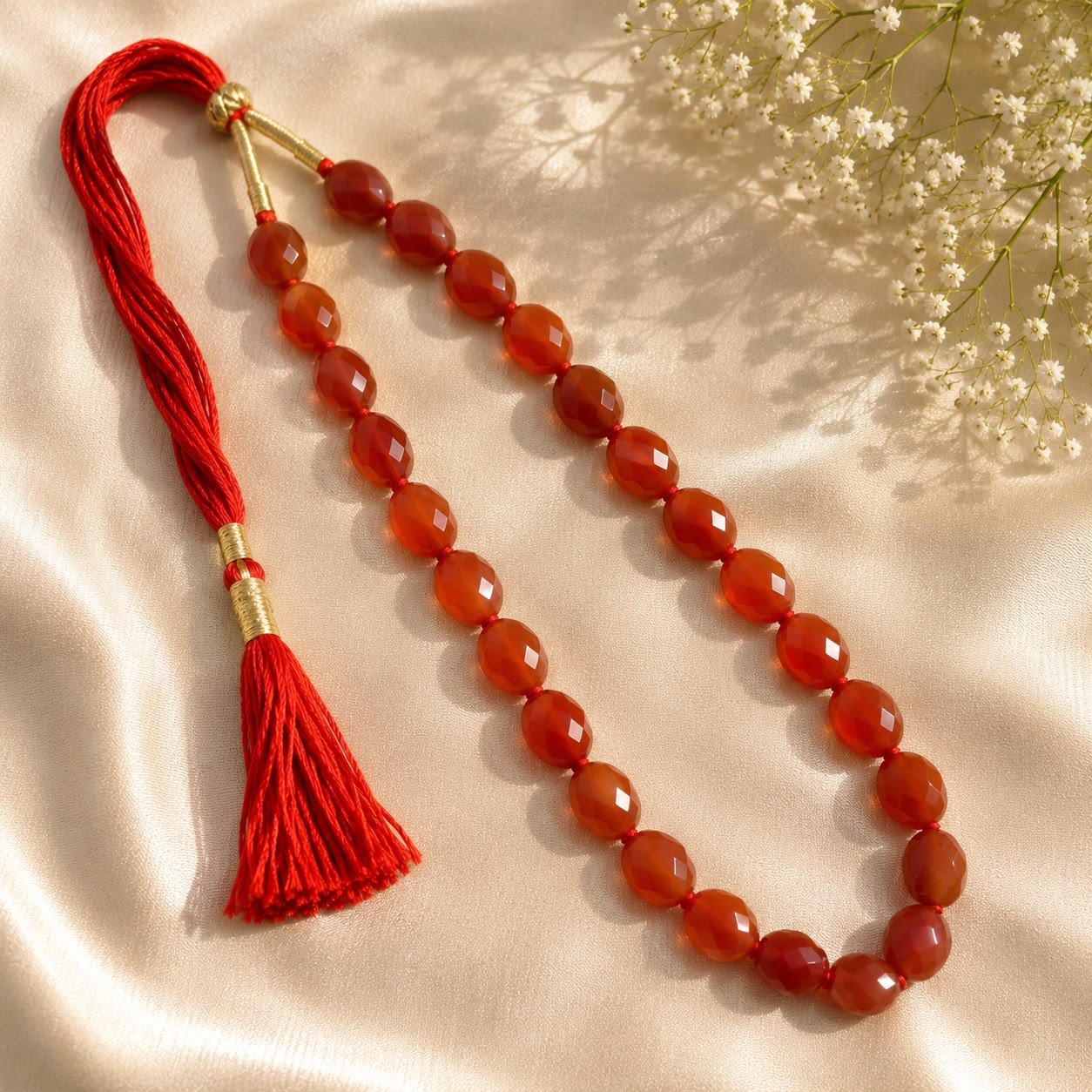 Carnelian Tumble Necklace