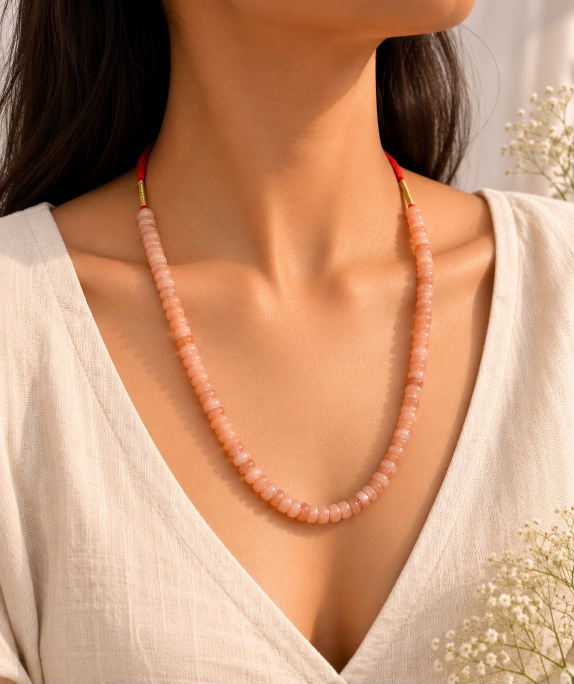 Moonstone Tyre Necklace - Image 2