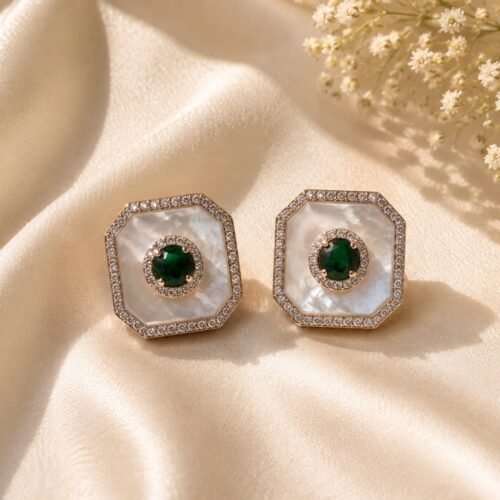 Mother of Pearl (MOP) Statement Earrings