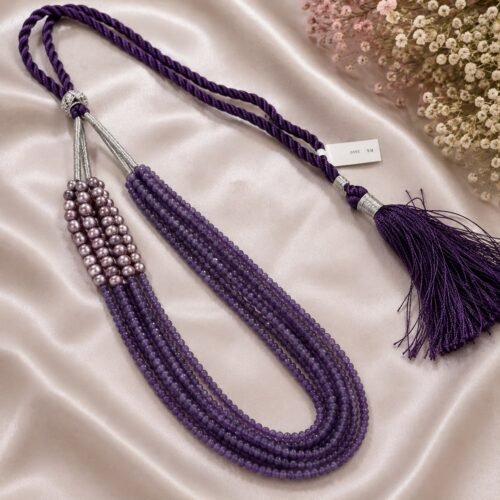 Purple Quartz & Freshwater Pearl Multi-Line Necklace
