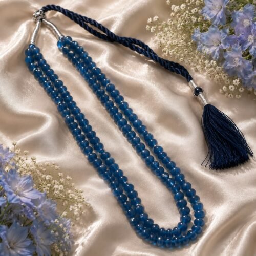 Blue Quartz Two-Line Necklace
