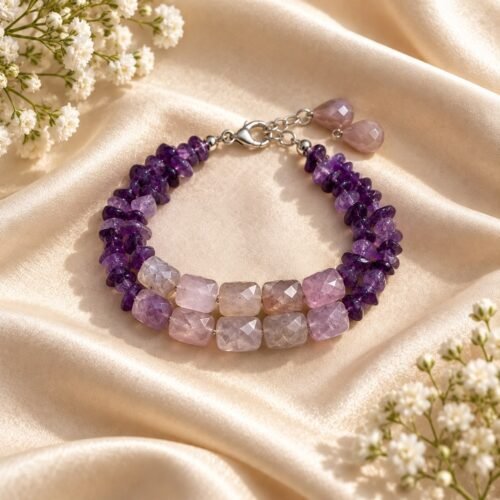 Amethyst Chip Bracelet
