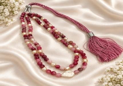 Quartz & Pearl Necklace