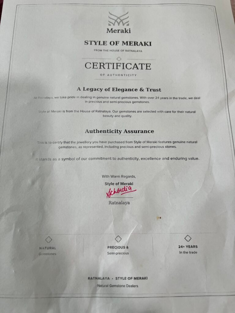 style of meraki certificate