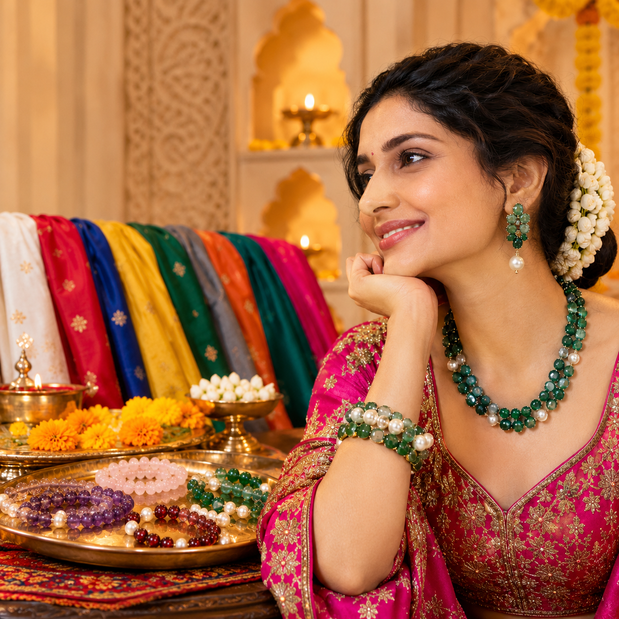 Navratri 2026 Colours: 9 Days of Outfit Ideas and Gemstone Jewellery Styling